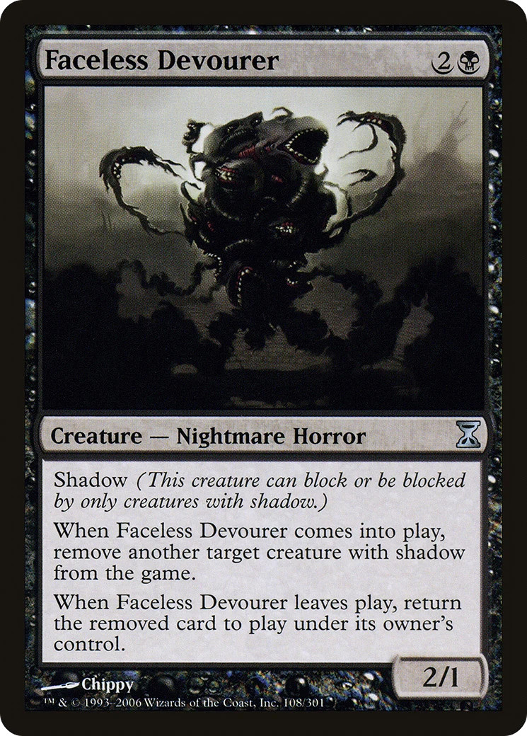 Faceless Devourer [Time Spiral] Magic MTG