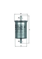 Mahle Kraftstofffilter Kl 146 FüR Hyundai Renault