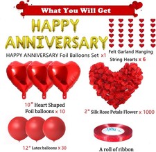 TETOU Bannière Joyeux Anniversaire, Fournitures De Fête D'Anniversaire Amusantes Pour Filles Et Adultes, Décorations De Fête D'Anniversaire - Rouge Rose