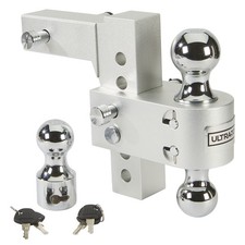 Ultra-Tow 6in. Adjustable Dual-Ball Mount with Third Ball, Aluminum, Class IV,