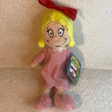 Aurora Dr Seuss Cindy Lou Who Plush Doll Pink Dress 2018 NWT