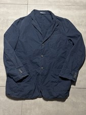 Vintage Polo Ralph Lauren Field Chore Utility Blazer Jacket Mens 42 L Navy Rare
