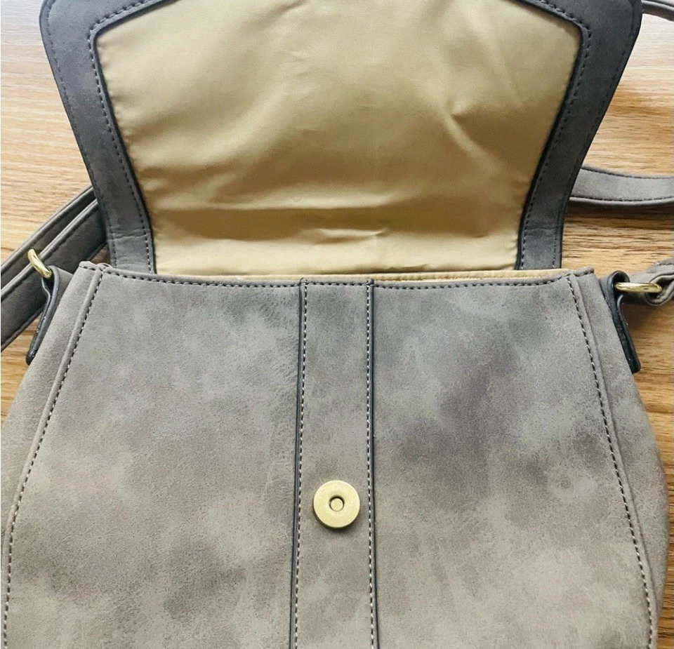 A.n.a brown crossbody bag multiple compartments and zippers Messenger  - Image 2 of 4