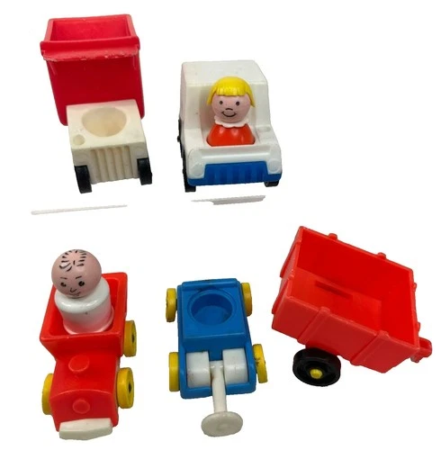 Vintage Little People Vehicle & Figures Set Toys Replacement Fisher-Price