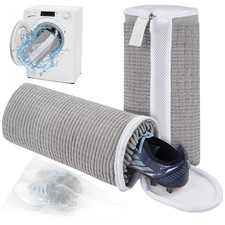 Flintronic Shoes Laundry Bag for Washing Machine, 2 PCS Shoe 2 PCS, Dark Gray