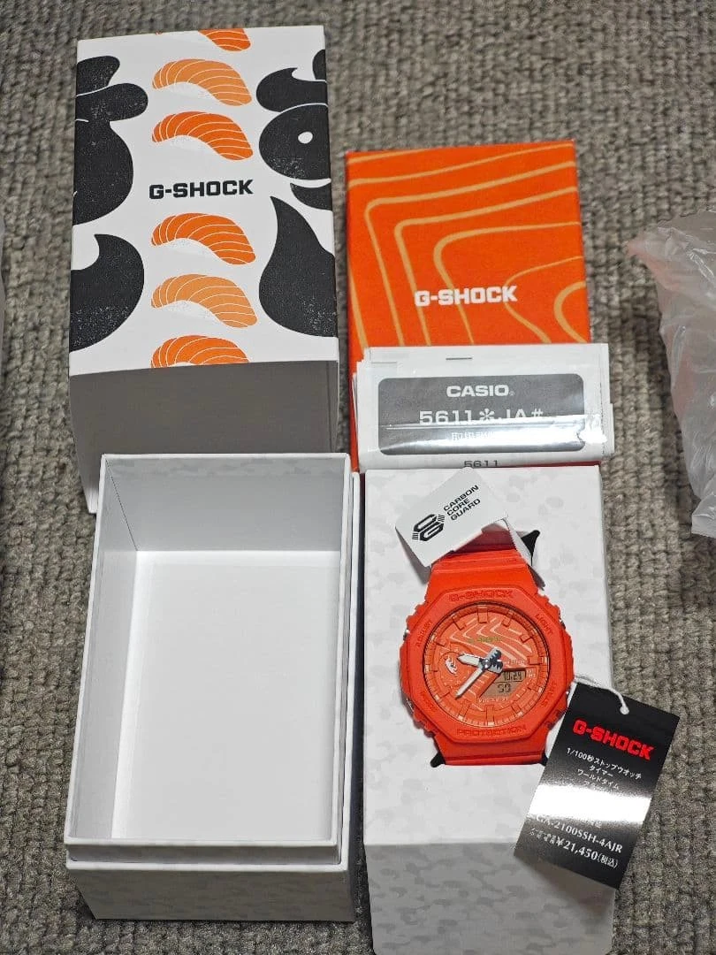 [Nuevo] G-SHOCK CASIO GA-2100SSH-4AJR Sushi Salmón JAPÓN Ltd Naranja De JAPÓN