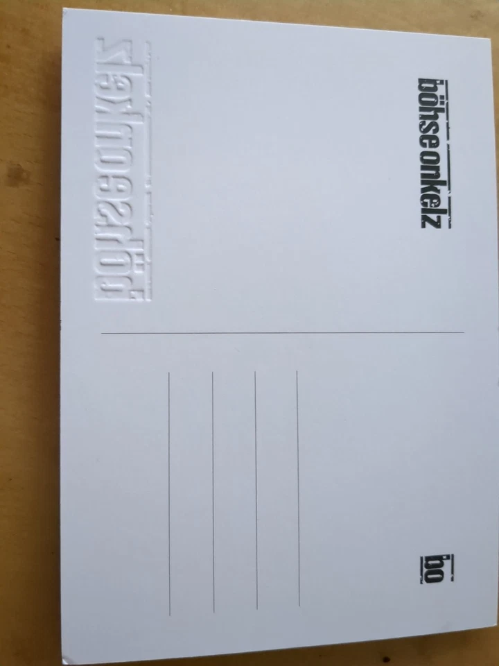 Böhse Onkelz. Orginales Autogramm. Musik. Rock. Gruppe. Neu. Band. 2025.  - Bild 2 von 2