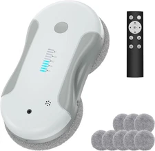 Window Cleaning Robot, 5800Pa Intelligent Window Cleaner Robot with 80ml Dual Wa