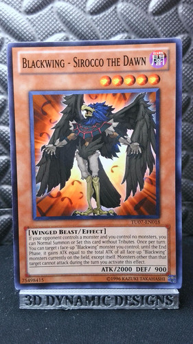 Blackwing - Sirocco the Dawn TU04-EN003 — YuGiOh Turbo Pack: Booster Four Yu-Gi-Oh! card