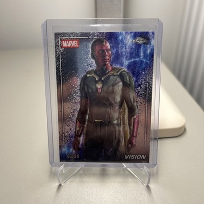 Topps 2025 Chrome Marvel Studios Vision Refractor /99  