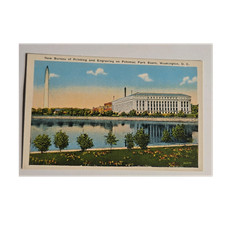 New Bureau of Printing & Engraving, Washington DC Vintage Lithograph Postcard