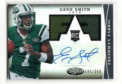2013 Panini Certified Freshman Fabric Geno Smith RPA Patch Auto #311 /399 | Jets
