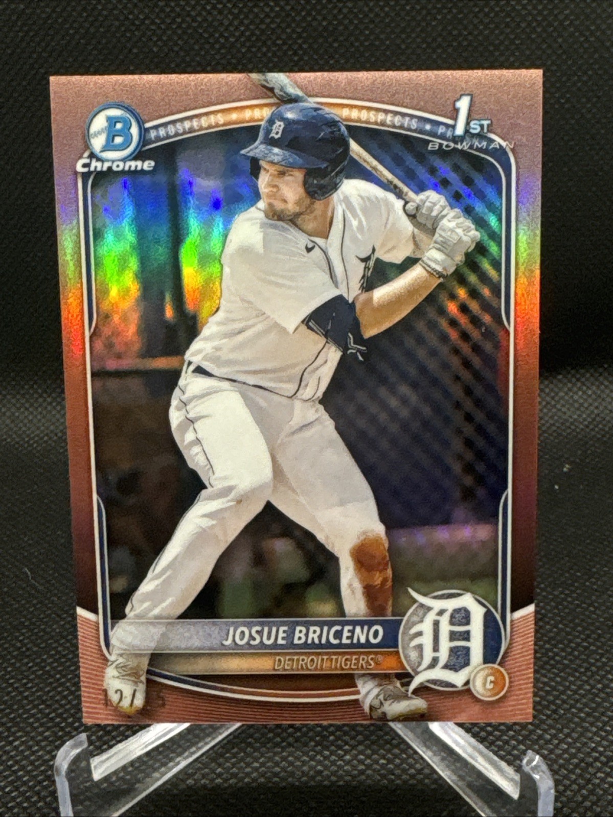 2025 Bowman - Chrome Prospect Josue Briceno #BCP-13 Rose Gold Refractor /15 (RC)