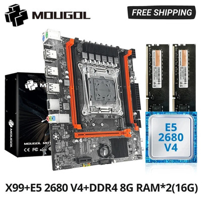 X99 RS9 Motherboard LGA 2011-3 E5 2680 V4 32G DDR4 2133MHz ECC RAM M.2 NVME