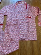 Vintage Pajamas Set 2-Piece Size Medium PCA Perma Press Long Sleeve