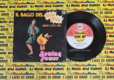 LP*45 7'' ROMINA POWER Il ballo del qua qua Paolino maialino 1981 italy BABY