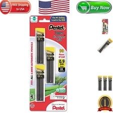 30 Bold Graphite Leads per Tube: Super Hi-Polymer 0.9 mm HB Refill Set - 3 Pack