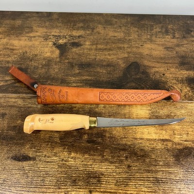 J. MARTTIINI hand ground stainless fixed 7 1/2'' blade knife + Sheath  Finland