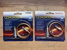 Lot Of 2 RESIDEO HONEYWELL Q340A1074 24" UNIVERSAL THERMOCOUPLE 30mV W/ ADAPTER