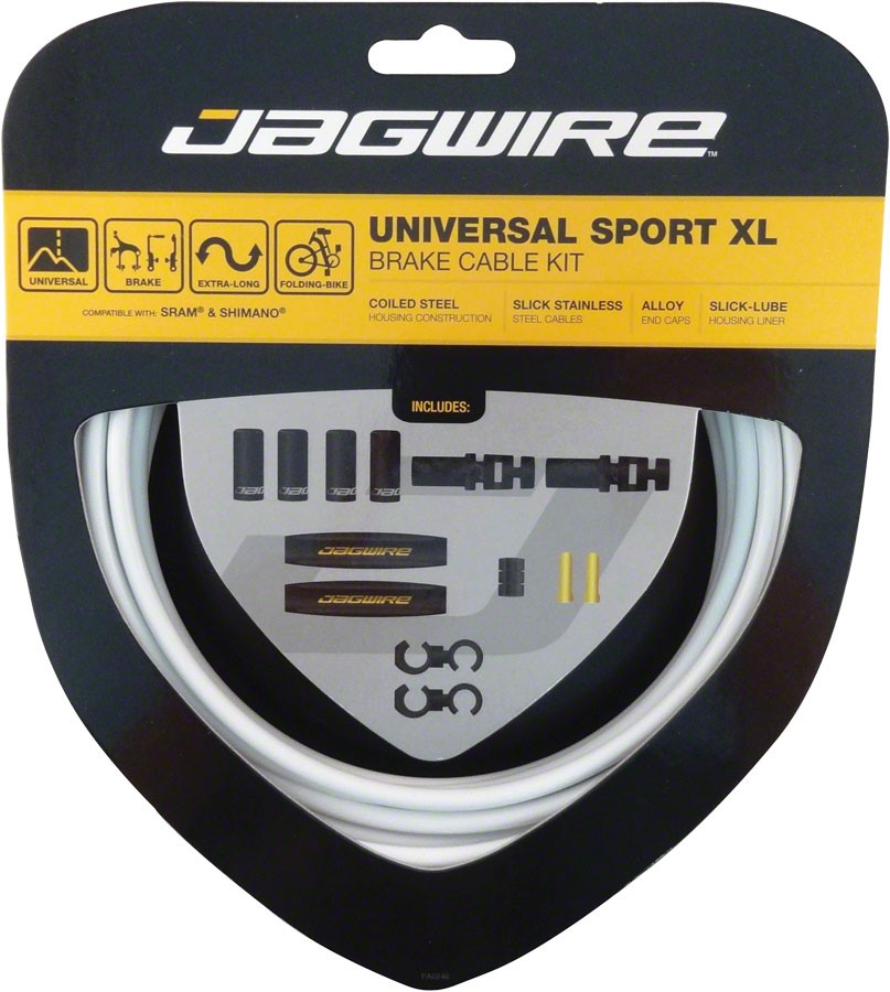 Комплект тормозных тросов и корпуса Jagwire Universal Sport XL - Белый Гладкая линия смазки 5290₽