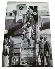 President John F Kennedy Jacqueline Air Force One Dallas Love Field Postcard 