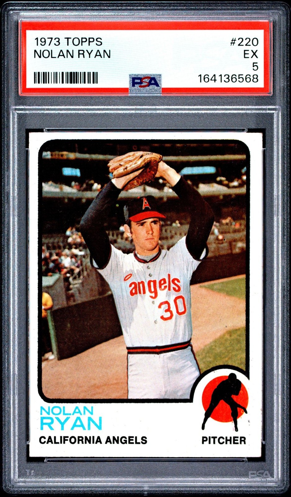 Nolan Ryan 1973 Topps PSA 5 #220 California Angels