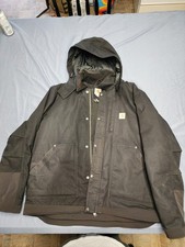 Carhartt full swing jacket XL Extra Large Black Coat Fleece Lined
