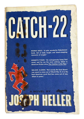 CATCH-22 Joseph Heller 1961 Hardcover With Damaged Book Jacket/Dust Cover