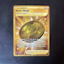 Pokemon - Hero's Medal (Secret) - 201/185 - SWSH04: Vivid Voltage - Holo NM