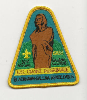 GRANT PILGRIMAGE 1986 patch /  Blackhawk Galena Rendezvous  Boy Scout BSA T59 B5