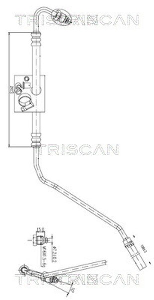 Hydraulikschlauch Lenkung Triscan 8516 29023 FüR VW Polo 4 9A4 9A2 9N2 9A6 FOX 2-image
