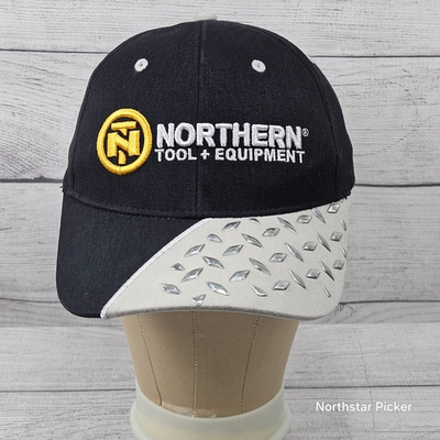 #ad Northern Tool Equipment Embroidered Hat Cap w Diamond Plate Design Adjustable $12.87