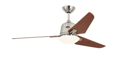 Energiespar Deckenventilator Lampe ECO AVIATOS 132 cm Chrom matt / Kirschbaum - Bild 1 von 3