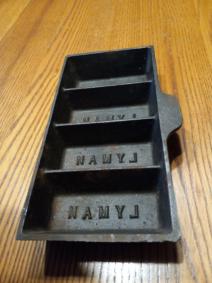 LYMAN Cast Iron, ingot mold Casts four 1 pound lead ingots eBay