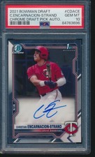 PSA 10 CHRISTIAN ENCARNACION-STRAND AUTO 1st 2021 Bowman Chrome REDS RC GEM MINT