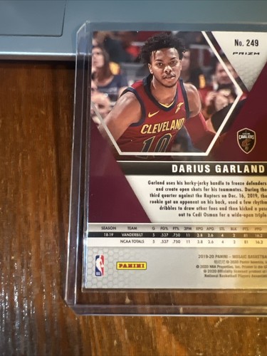 Darius Garland 2019-20 Panini Mosaic Rookies Reactive Blue Prizm Rookie RC #249 - Bild 5 von 5
