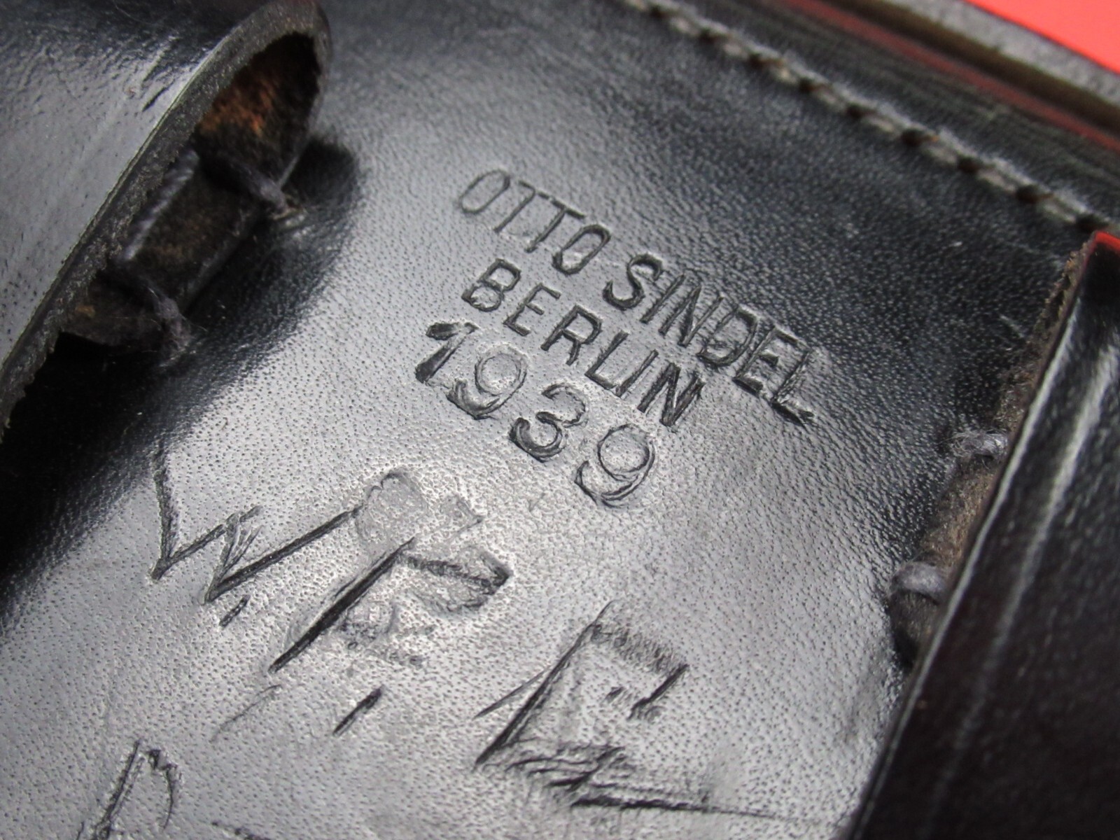 Stunning 1939 Otto Sindel Police German WWII P08 Luger Mauser Holster 