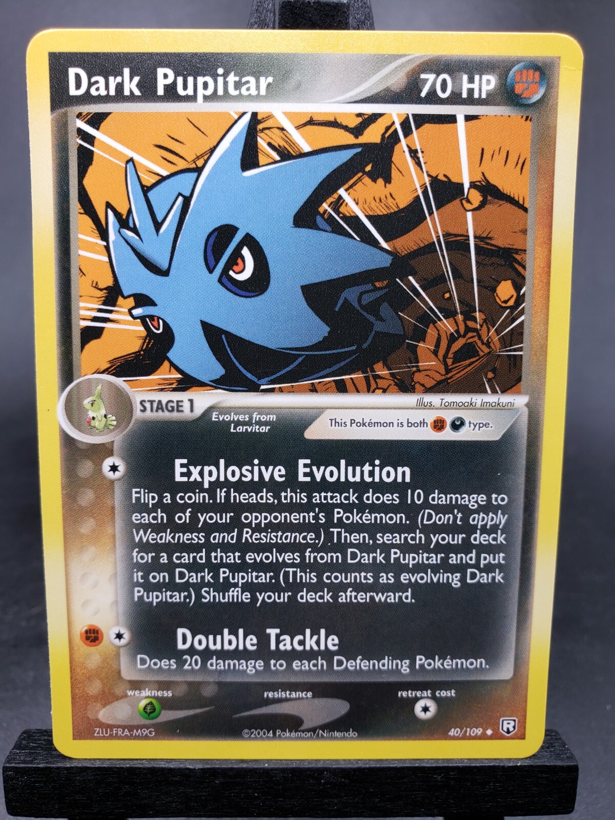 Dark Pupitar 40/109 Team Rocket Returns 2004 Nintendo Pokemon Card  LP NM