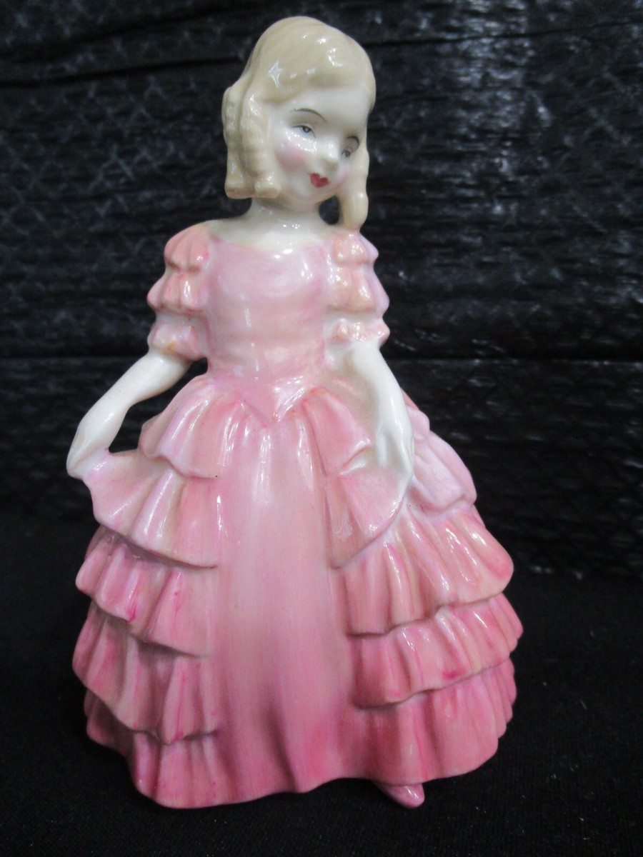 royal doulton figurines pink dress Figurine Elaine (pink) HN4865 Peggy Davies Classic by Peggy Davies Porcelain Figure Pretty Lady Figurine With Fan 2007Item #HN5020 New in BoxSandra looks beautiful in her long sleeveless dressof softly shaded pinks emanating from her waist Royal Doulton - Rose -