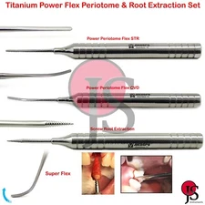 Dental Tooth Root Extraction Periotome PDL Ligament Atraumatic Periodontal 3PCS