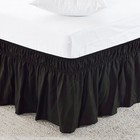 3 Side Wrap Around 3 Side Ruffle Bed Skirt 650 TC Solid Cotton Drop 23" to 26"