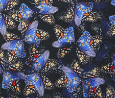 FABRIC BUTTERFLIES DREAMLAND BUTTERFLY SHADOWS 100 COTTON SOLD BY THE YARD