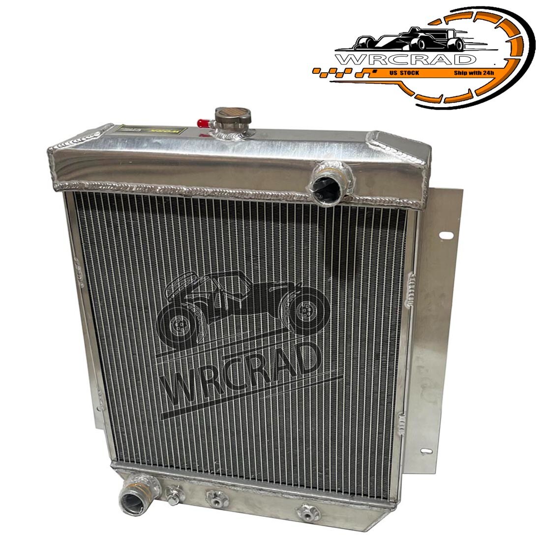 2-Rows Aluminum Radiator For 1954 1955 1956 Ford Customline V8 3.9 4.2 ...