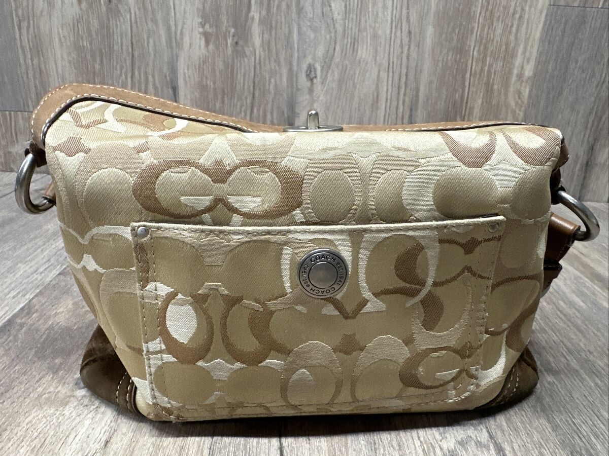Authentic Coach Chelsea Optic Signature Hobo Tote D06k 10142 Authentic Coach Chelsea Optic Signature Hobo Tote D06k 10142