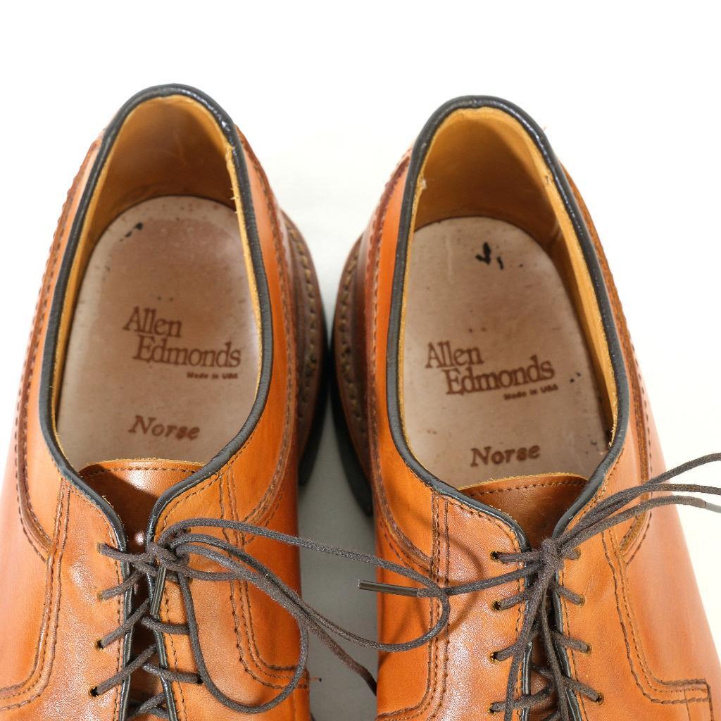 ALLEN EDMONDS Norse Split Toe Oxfords Dress Shoes Sz. 10 D Tan USA