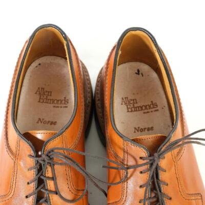 【革靴】1950s Allen Edmonds Norse ALLEN EDMONDS Norse Split Toe Oxfords Dress Shoes Sz. 10 D Tan USA