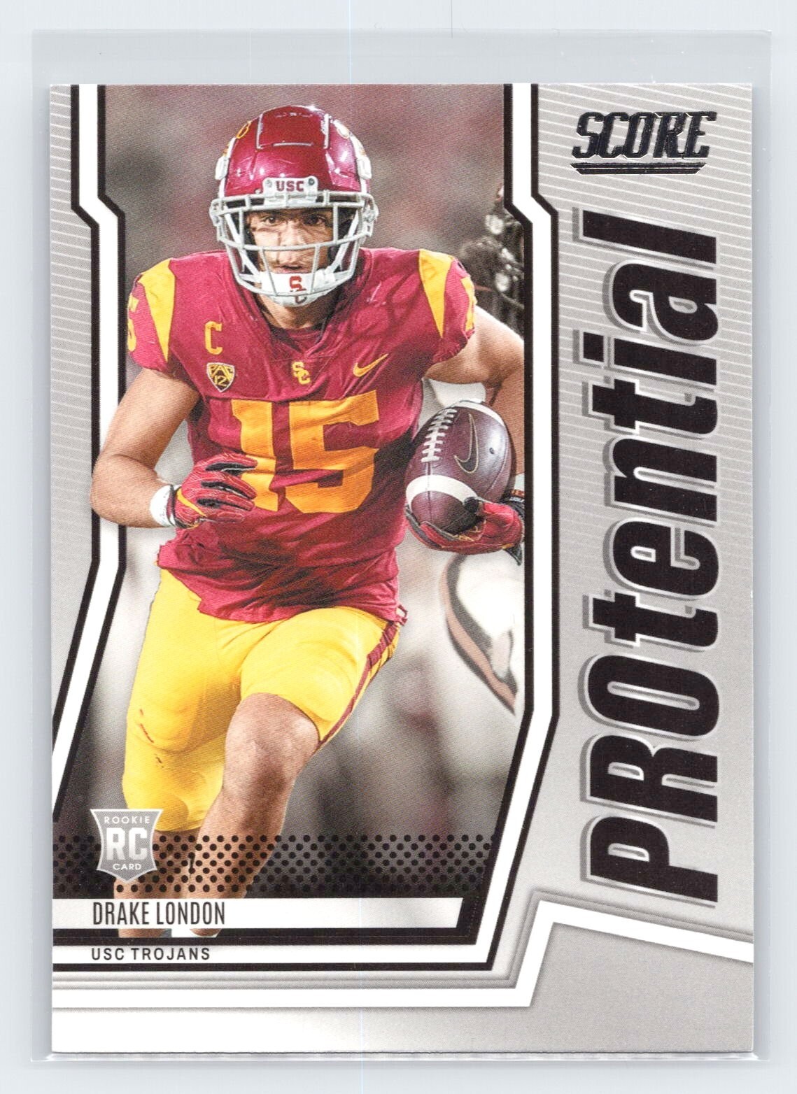 2022 Panini Score Protential RC #P-DL Drake London USC Atlanta Falcons