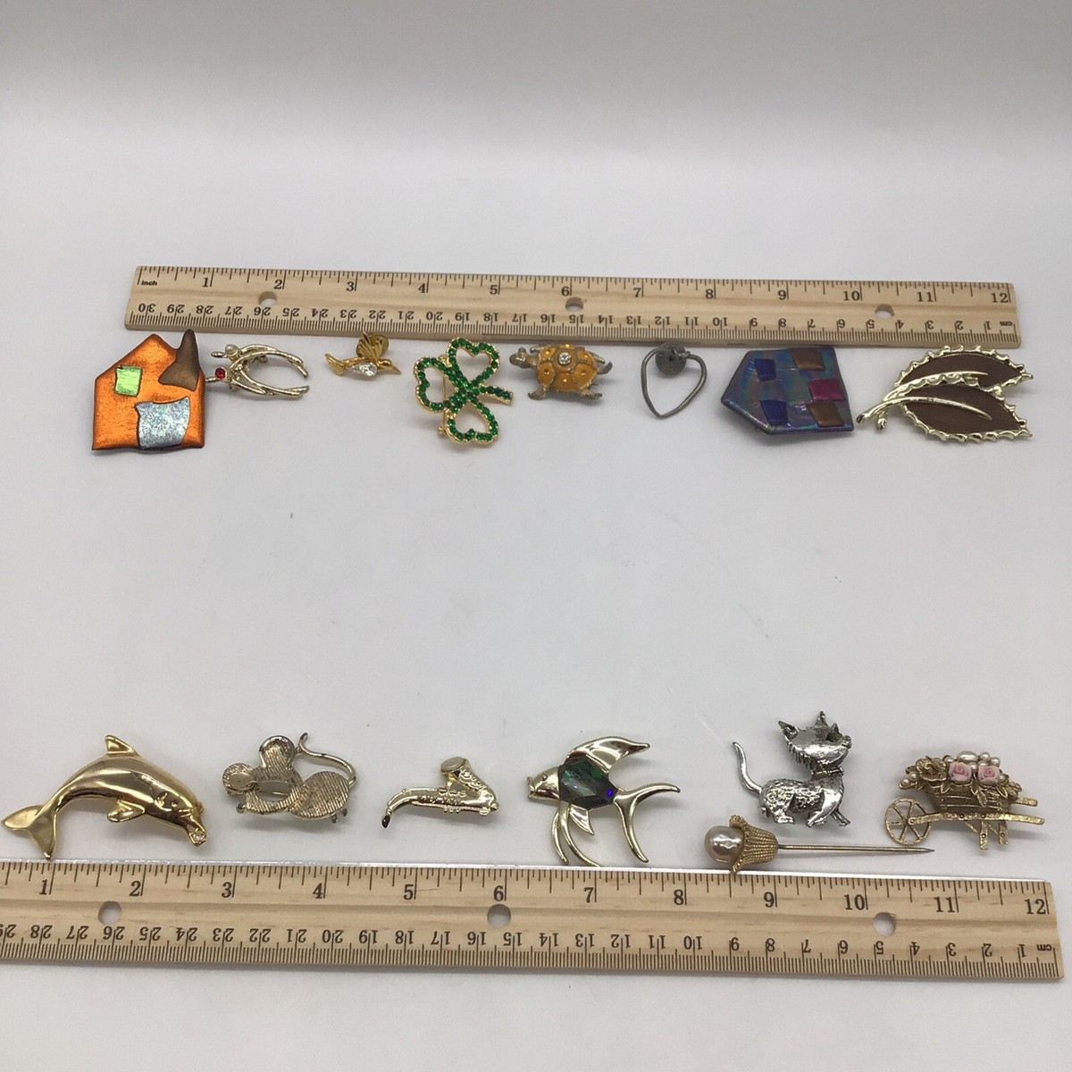 Lot of 15 Vintage Brooches / Pins Various Styles | eBay