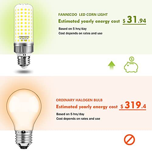 E26 LED Bulb,25W LED Corn Light Bulb 200W Equivalent 6500K Cool Daylight Whit... - Bild 2 von 7