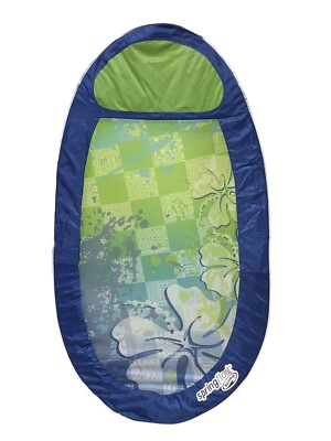 SwimWays Original Spring Float Inflatable Pool Lounger Hammock Hyper-Flate Valve